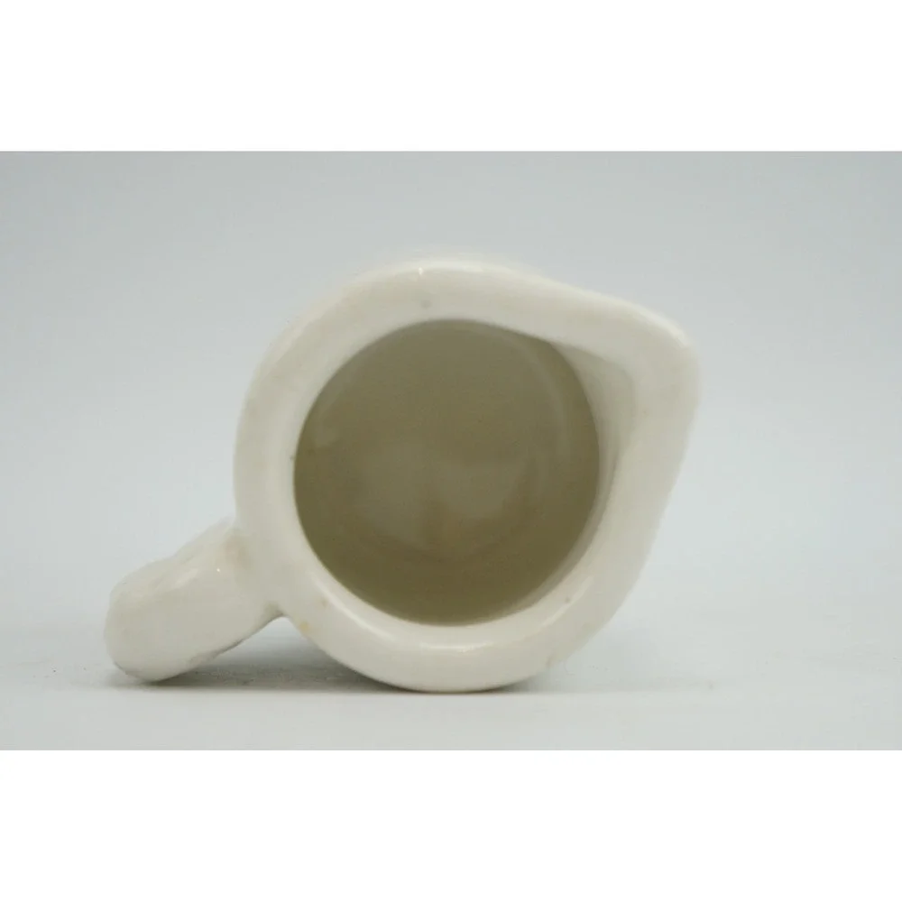 Vintage Ironstone Elephant Ear Chunky Creamer GC Antique Pitcher